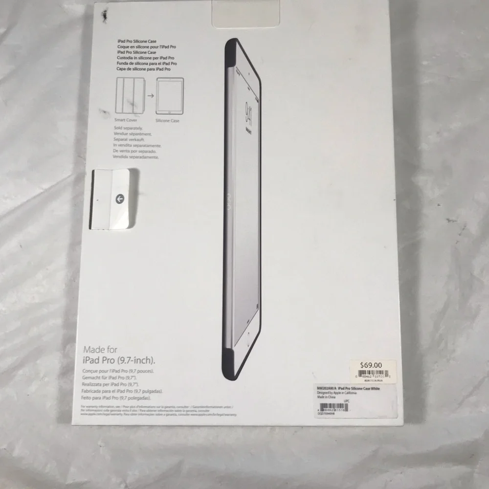 Apple iPad Pro White Silicone Case For iPad Pro 9.7 Inch 6th Gen/ 5th Generation